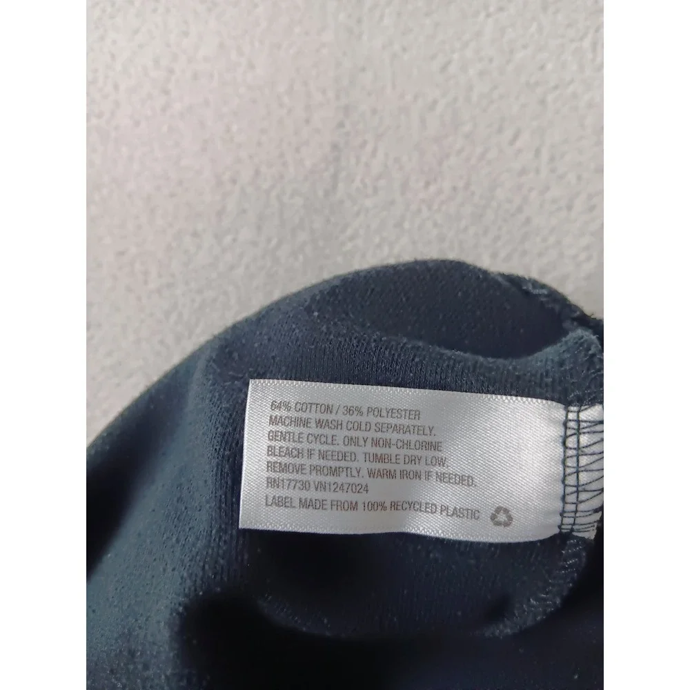 Original Use Mens Black Fleece Jogger Sweatpants Small Drawstring Tapered Leg